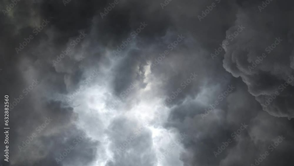 Stormy dark sky and thunderstorm Stormy dark sky and thunderstorm