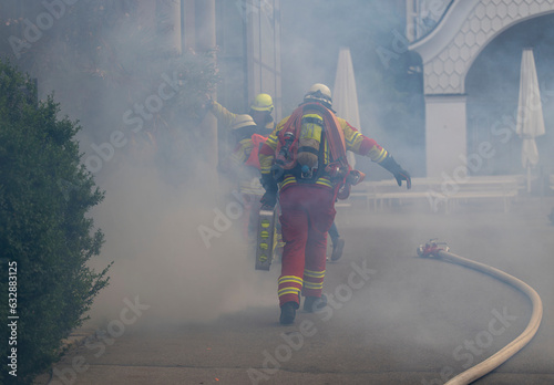 Feuerwehr Übungseinsatz photo