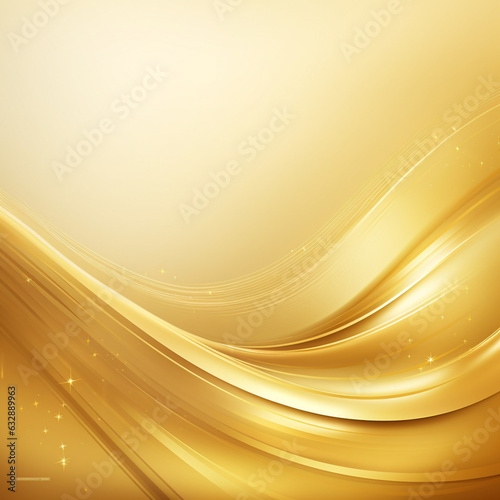 Gold background design. light abstract golden with Generative AI.