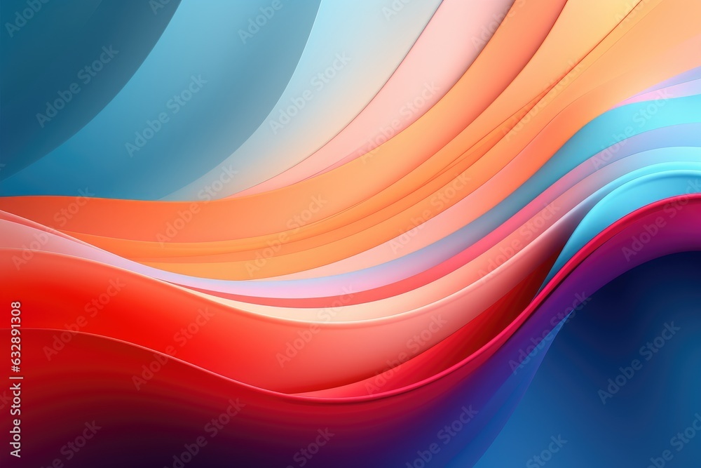 Smooth wave background with 3d style effect ai generated Smooth wave background with 3d style effect ai generated