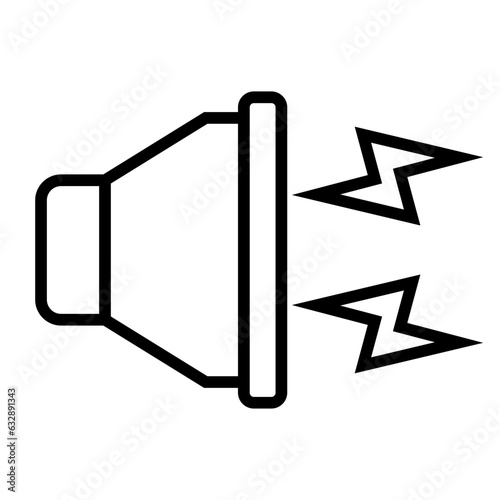 Sound, racket, din, clamor, noise pollution icon