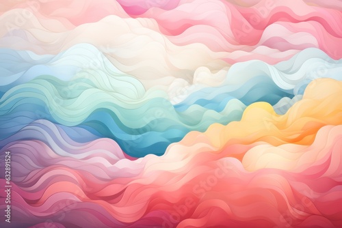 Abstract background with rainbow