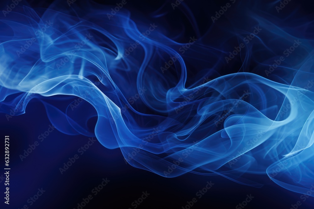 Dark blue smoke abstract background