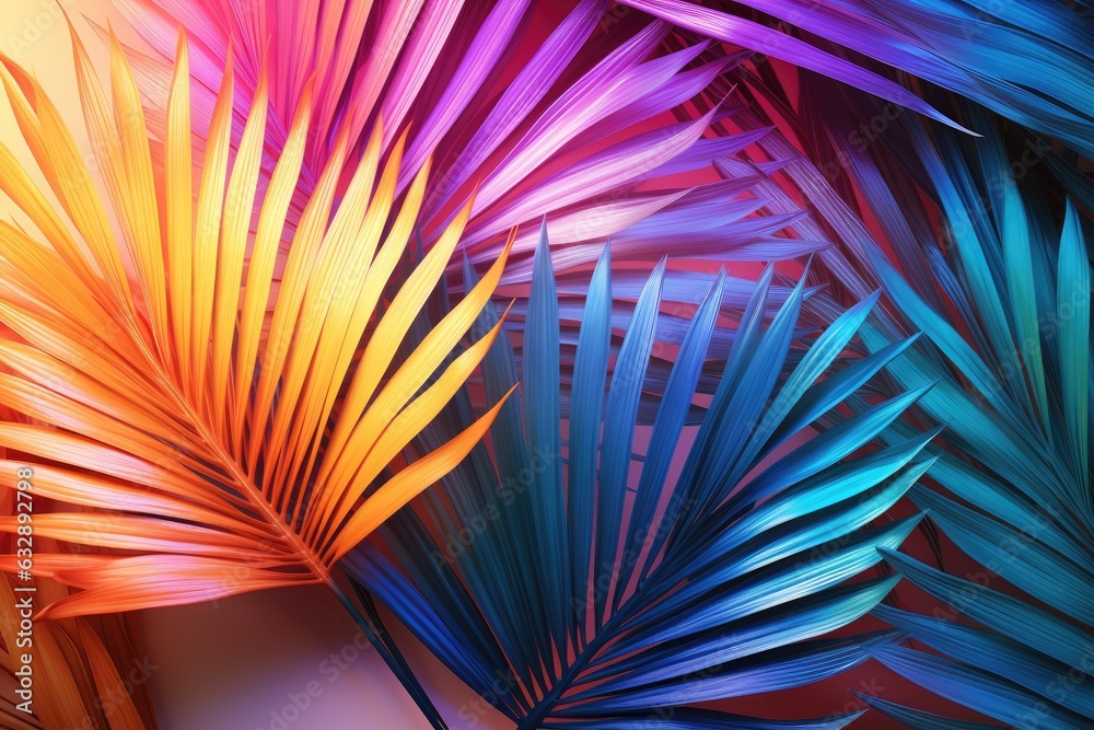 Exotic plant in bold rainbow colors Exotic plant in bold rainbow colors