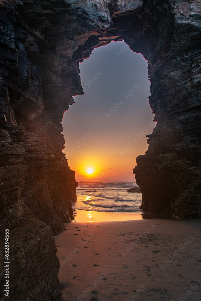 The cathedral Beach in Galicia, Spain