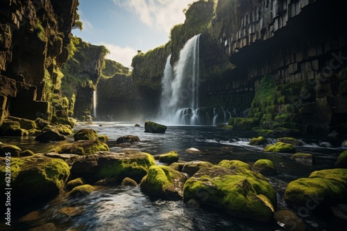  Stunning Natural Waterfall Cascading  Generative AI
