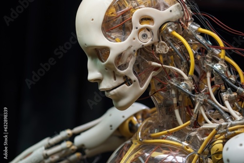 close-up of biohybrid robots artificial muscles