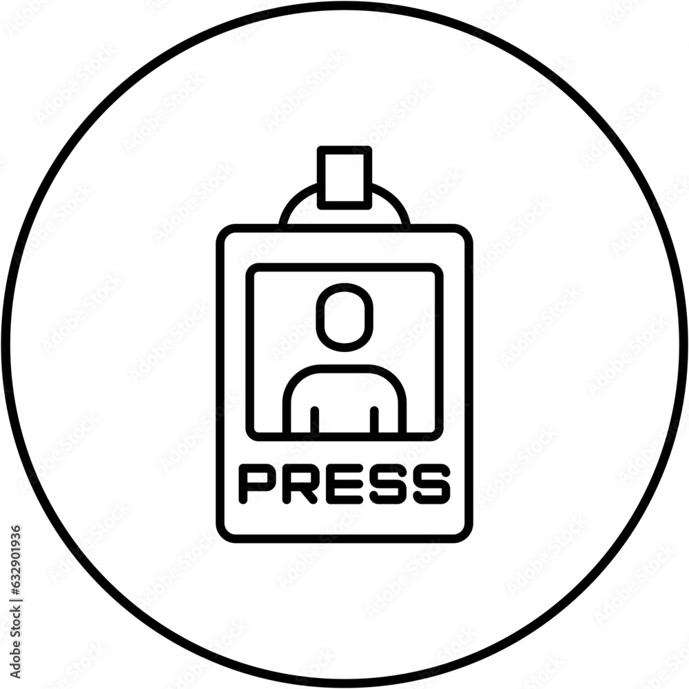 Press Pass Icon Press Pass Icon