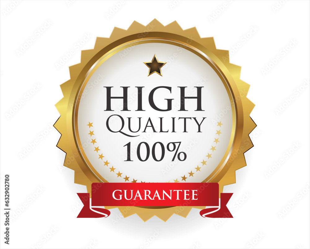 Premium quality golden design badge vector collection Premium quality golden design badge vector collection