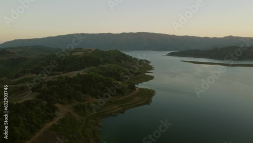 Aerial View of Lake Casitas, Oak View, Ventura County