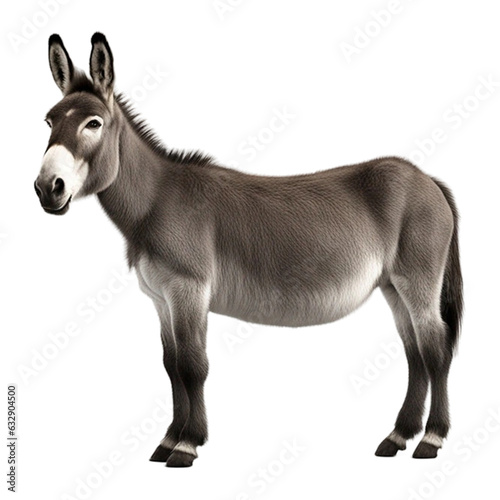 Donkey isolated on transparent background