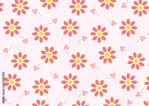 花柄の背景イラスト