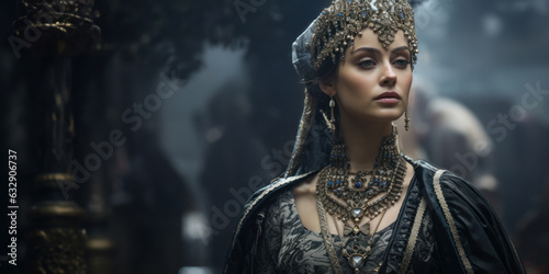 Malhun Hatun -  the wife of Osman I, the founder of Ottoman Empire. Generative AI