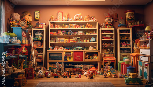 toy room made with generative AI