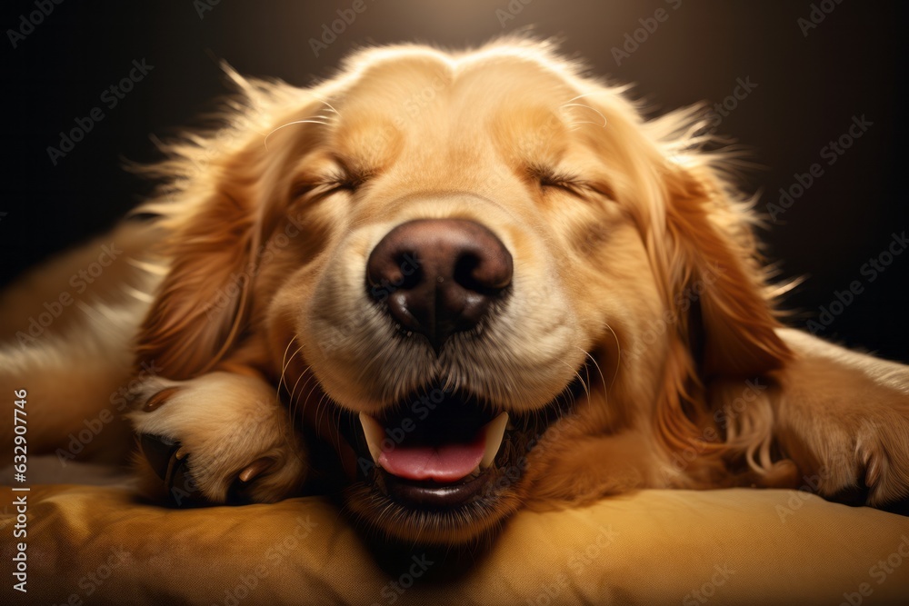 happy labrador dog in the sun. pets.generative ai.