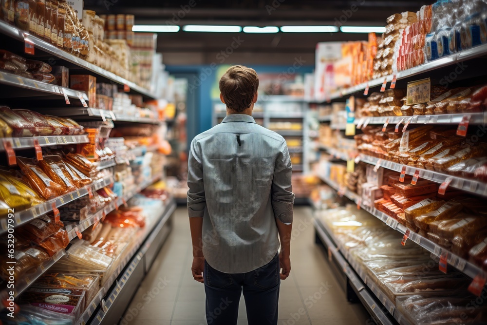  Customer Exploring The Baking Ingredients Aisle, Generative AI