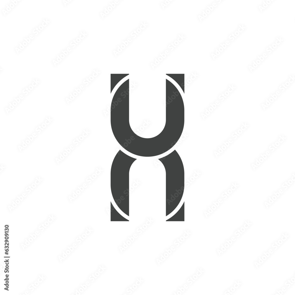 Initial alphabet letter X font icon Initial alphabet letter X font icon