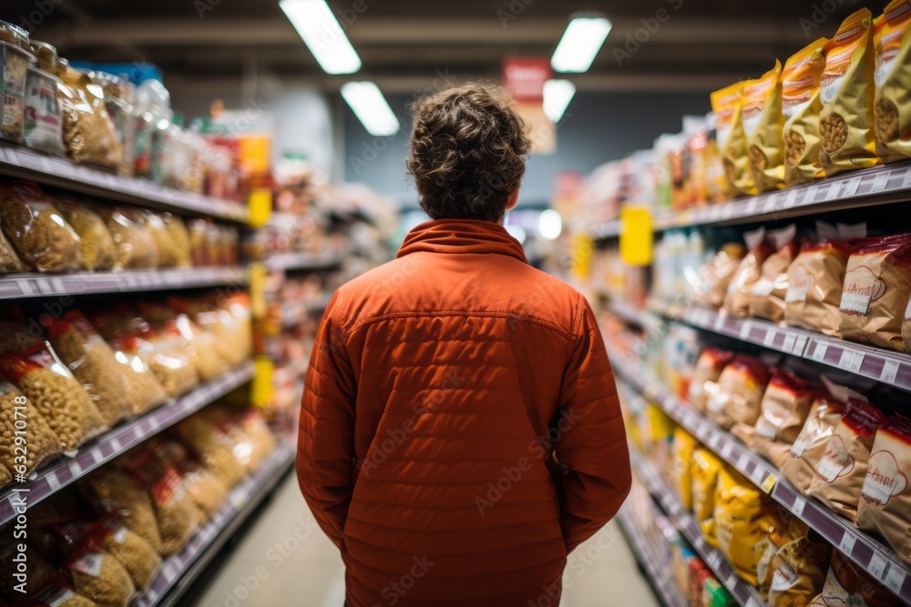 Shopper Exploring The Cereal Aisle, Generative AI
