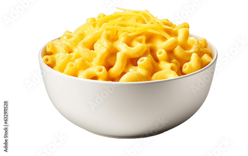Macaroni and Cheese on Transparent Background. Generative AI