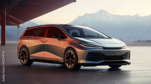 Electric MPV Embraces Modern Elegance © AIproduction