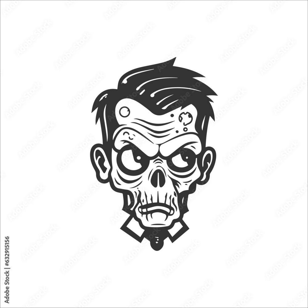 halloween zombie illustration 