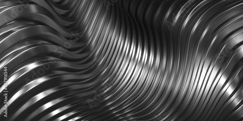 Abstract silver metal background .Aluminum stripes waves