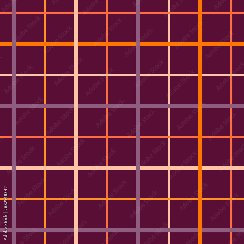 Seamless pattern in a cage. Checkered autumn vector wallpaper