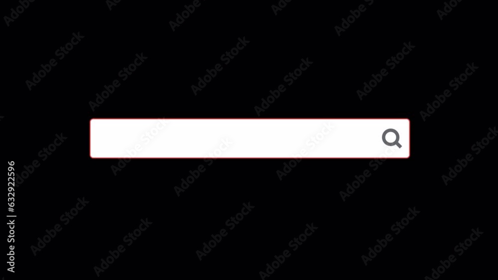 Animated Search Bar with Alpha Channel. Searching Database Or Web Browser. Animated Search Bar with Alpha Channel. Searching Database Or Web Browser.