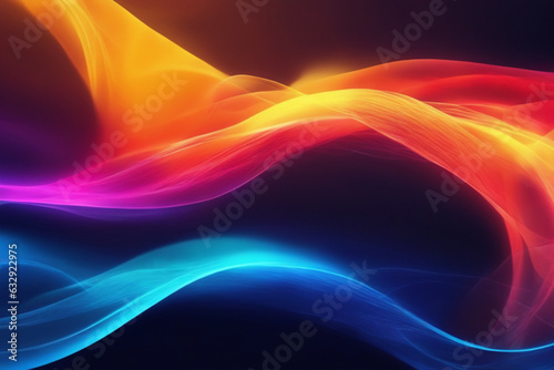 Wallpaper Mural abstract blue background with waves. Generative AI Torontodigital.ca