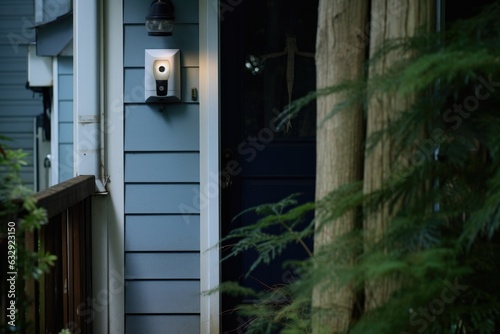 intruder near smart doorbell captured by the camera