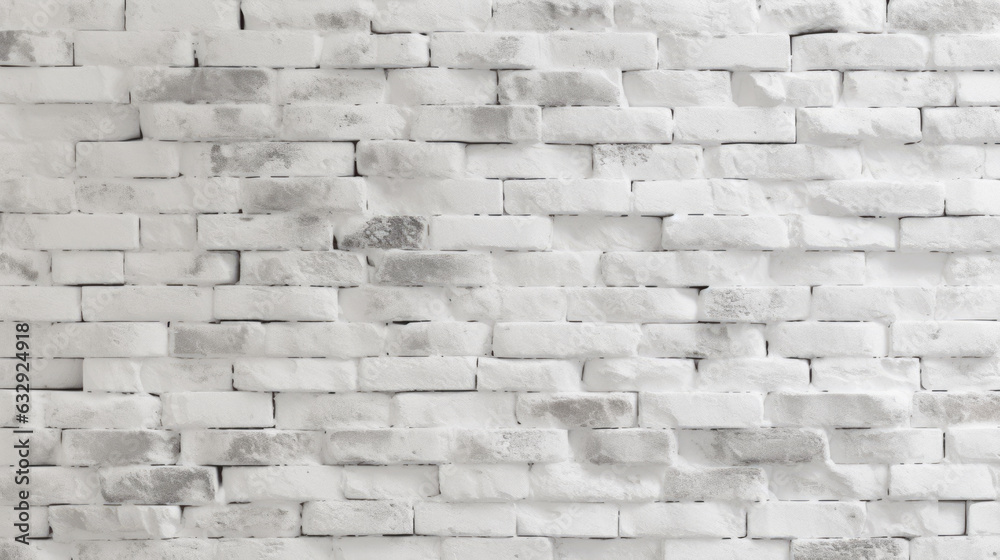 Obraz premium White brick wall. Created with Generative AI technology.