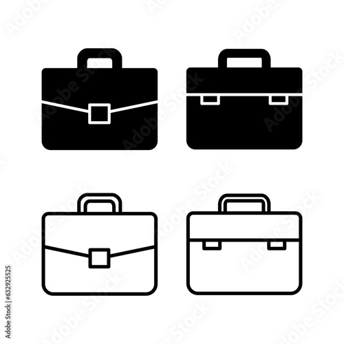 Briefcase icon vector. Portfolio vector icon. suitcase icon