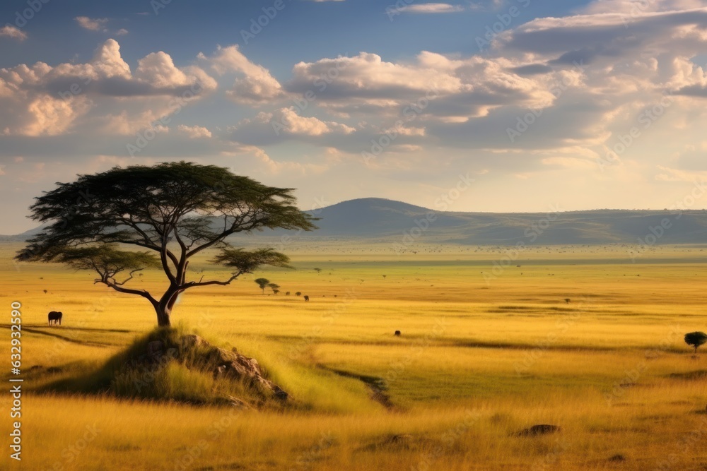 Obraz premium Stunning landscapes generative AI