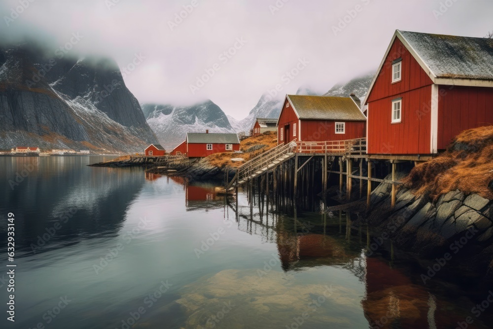 Fototapeta premium Stunning landscapes generative AI