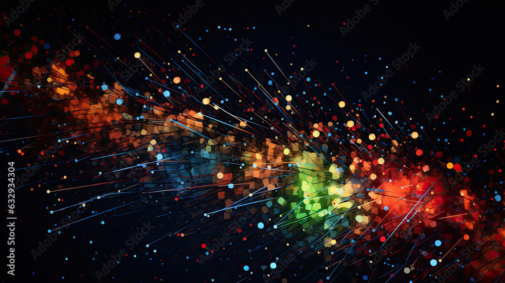 Obraz premium abstract color light burst background