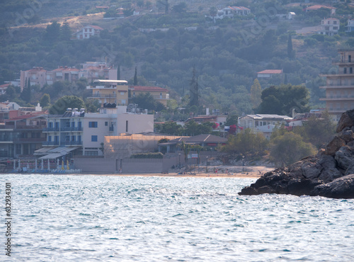 View of the resort town of Tolo in the Peloponnese in Greece photo