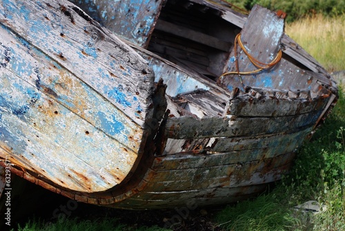 Cimetière à bateaux de Bretagne.	