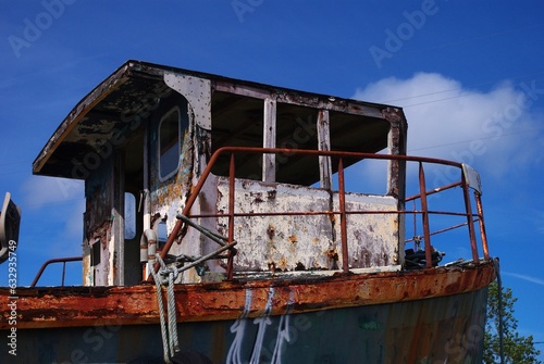 Cimetière à bateaux de Bretagne.	