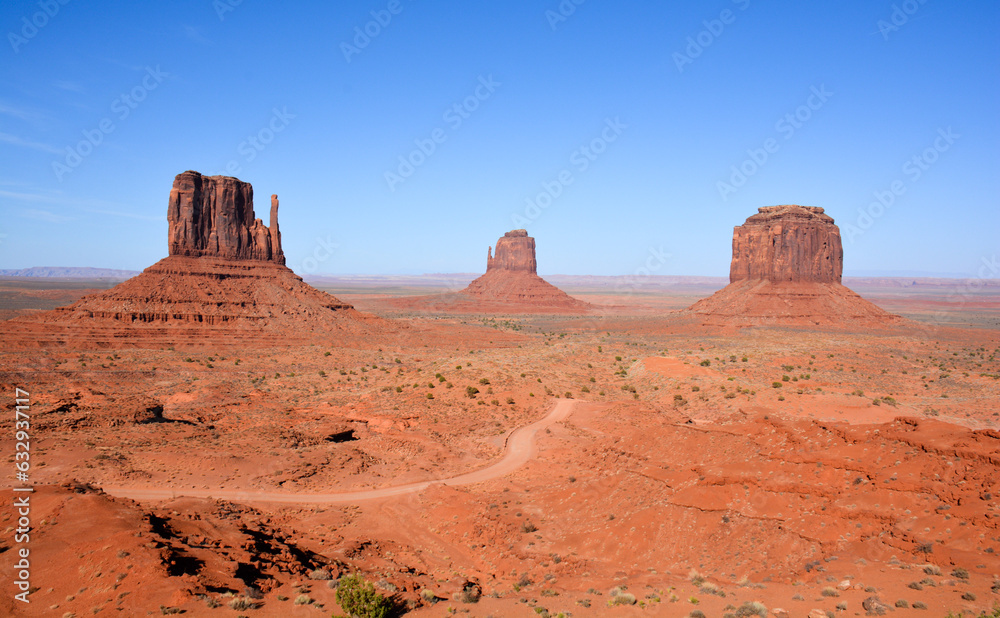 Monument valley en fin d'après-midi