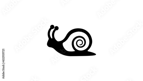cute snail silhouette