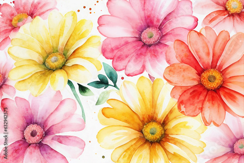 Beautiful abstract colorful floral illustration