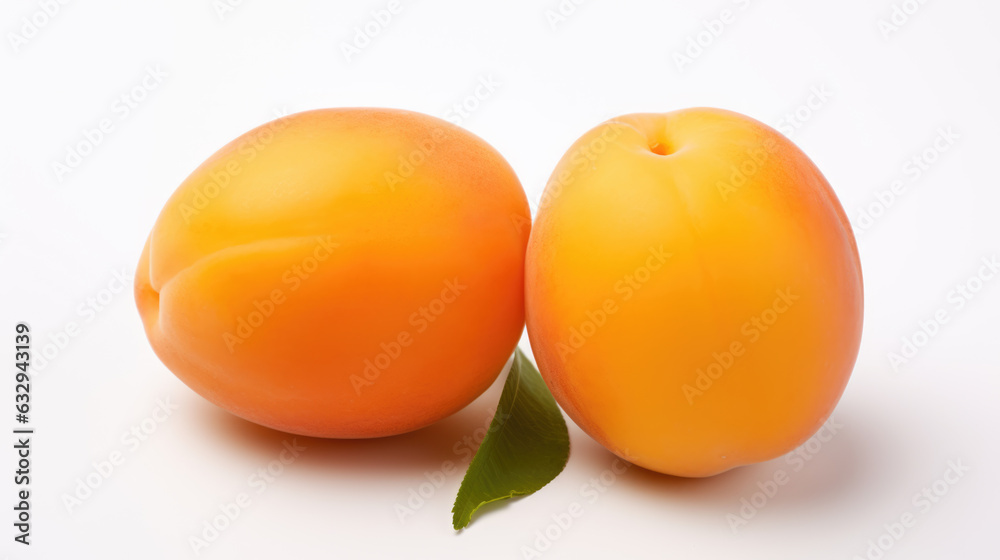Apricots isolated on a white background. Apricots isolated on a white background.