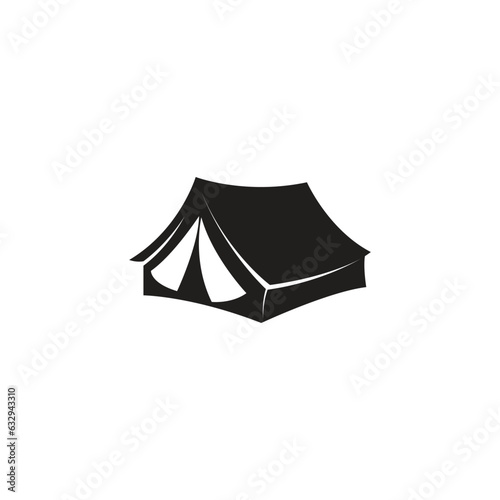 camping tent icon vector