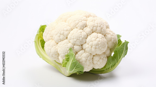 Cauliflower isolated on a white background.