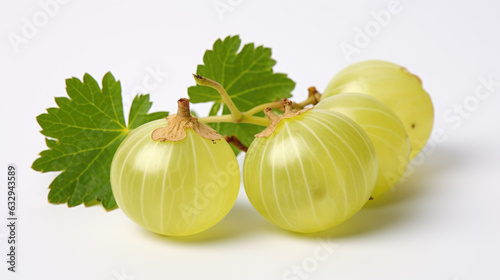 Gooseberry isolated on a white background.