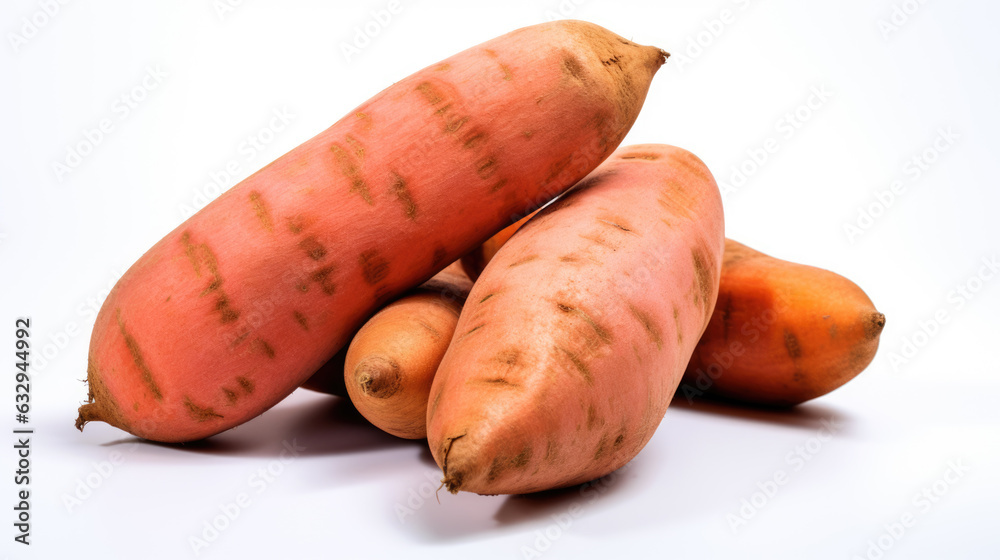 Yam isolated on a white background. Yam isolated on a white background.