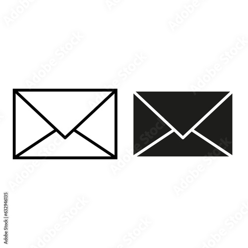 Email envelope icon. Vector illustration. EPS 10.