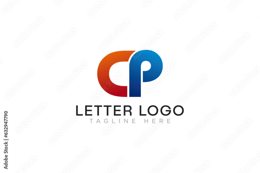Alphabet CP letter logo. cp icon Alphabet CP letter logo. cp icon