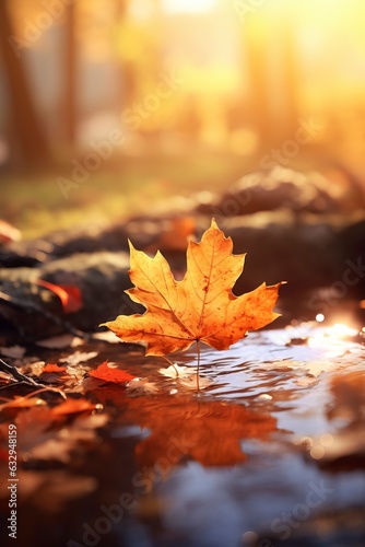 Autumn background generative ai