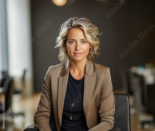 Attractive businesswoman, g...